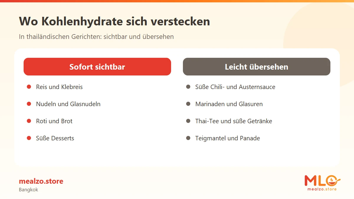 Wo Kohlenhydrate sich verstecken