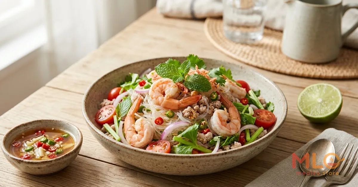 Thai Salads in Bangkok: Yam Woon Sen, Yam Nua and a Balanced Day with Mealzo Bangkok